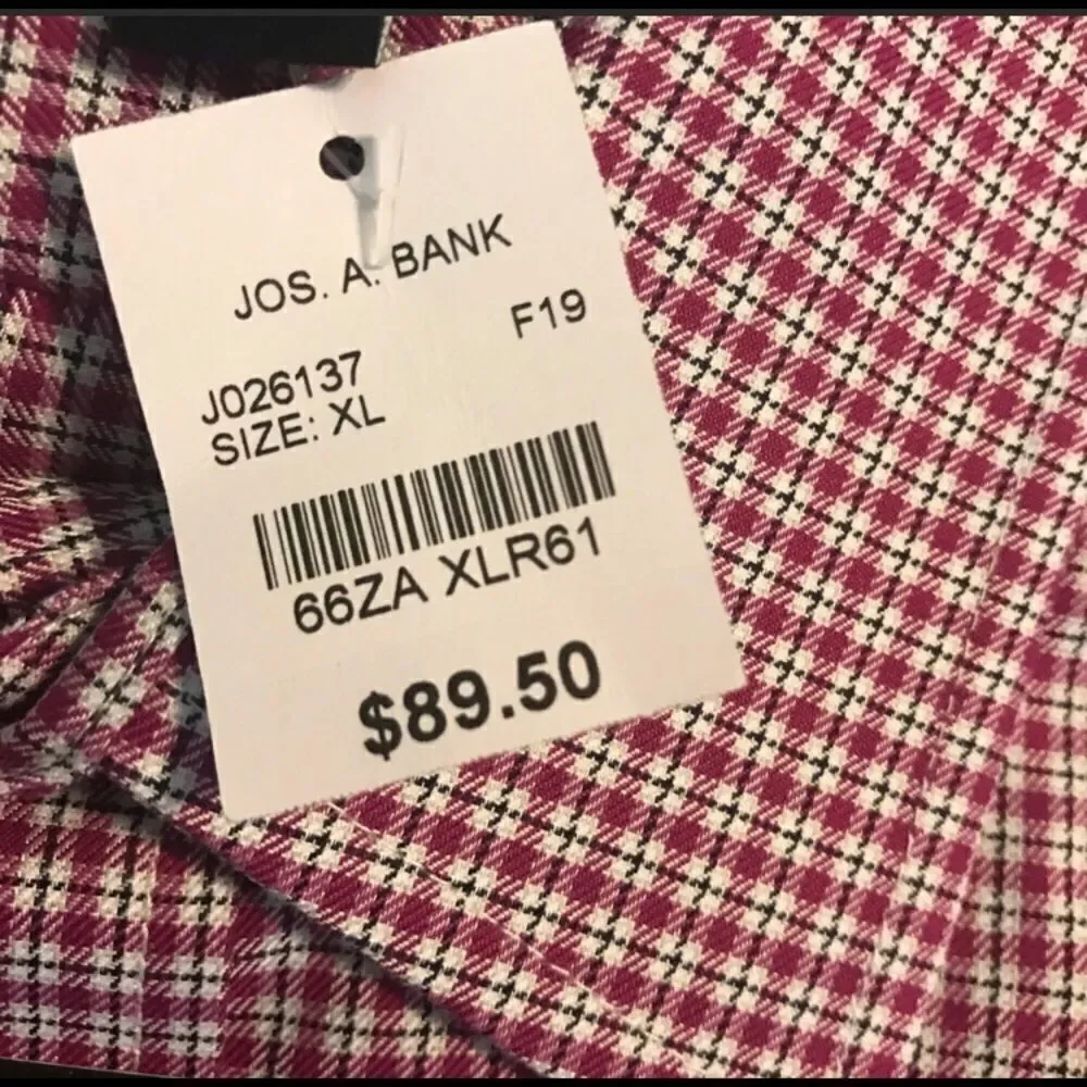Jos A. Bank NWT XL Long Sleeve No-Iron Shirt